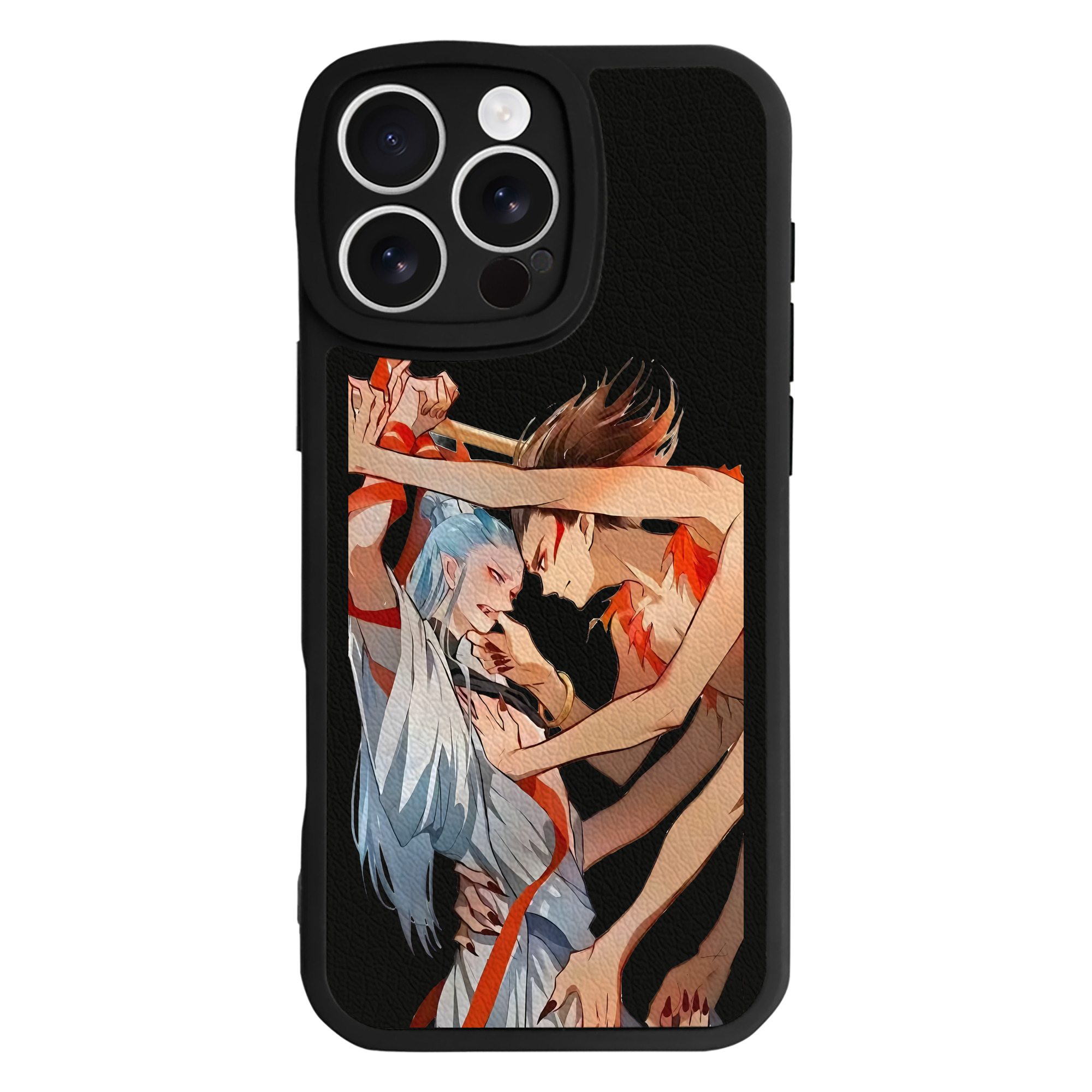 （画像用） Ne Zha 2 ナタ 魔童の大暴れ 【iPhone 16シリーズ対応】シリコンスマホケース（レザー調） 材質：シリコン